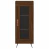 Stylish Highboard in Brown Oak - Engineered Wood | HiPoMarket