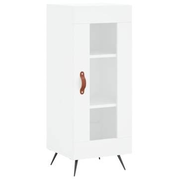 Stylish Highboard White 34.5x34x180 cm - Durable Engineered Wood