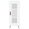 Stylish Highboard White 34.5x34x180 cm - Durable Engineered Wood