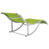 Folding Sun Loungers 2 pcs - Green Textilene | Hipomarket