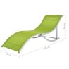 Folding Sun Loungers 2 pcs - Green Textilene | Hipomarket