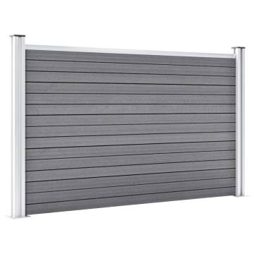 Garden Fence WPC 526x106 cm Grey - Durable & Stylish Solution