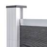 Garden Fence WPC 526x106 cm Grey - Durable & Stylish Solution