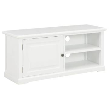 Stylish White TV Cabinet - 90x30x40 cm Wood Design