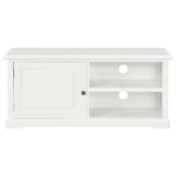 Stylish White TV Cabinet - 90x30x40 cm Wood Design