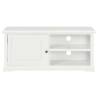 Stylish White TV Cabinet - 90x30x40 cm Wood Design