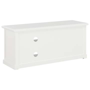 Stylish White TV Cabinet - 90x30x40 cm Wood Design