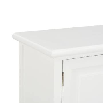 Stylish White TV Cabinet - 90x30x40 cm Wood Design