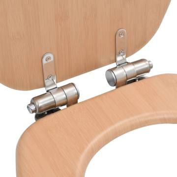 Bamboo Design WC Toilet Seats - 2 Soft Close Lids | HiPoMarket