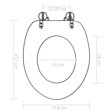 Bamboo Design WC Toilet Seats - 2 Soft Close Lids | HiPoMarket