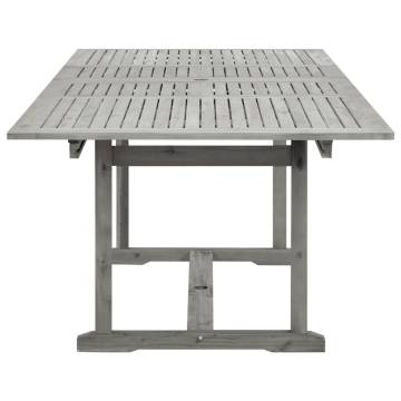 Garden Dining Table - Extendable Solid Acacia Wood (160-240 cm)