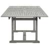 Garden Dining Table - Extendable Solid Acacia Wood (160-240 cm)