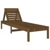 Sun Loungers 2 pcs Honey Brown | Solid Pine Wood Outdoor