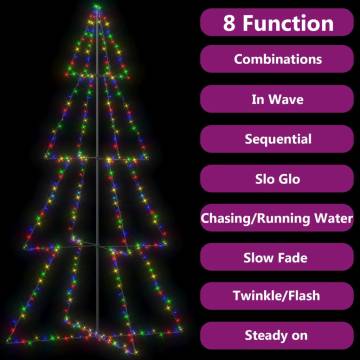 Christmas Cone Tree 360 LEDs - Indoor & Outdoor Decoration