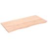 Wall Shelf 100x50 cm - Untreated Solid Wood Oak