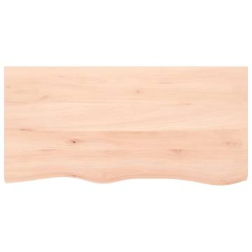 Wall Shelf 100x50 cm - Untreated Solid Wood Oak