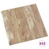 Self-Adhesive PVC Flooring Planks - 55 pcs Brown - 5.11 m²