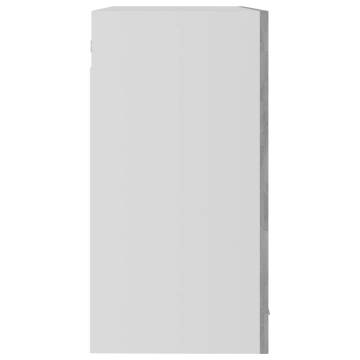 Hanging Glass Cabinet - Concrete Grey - 80x31x60 cm | HipoMarket