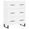 Stylish Highboard White 69.5x34x180 cm - Durable & Elegant