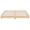 Sonoma Oak Bed Frame 200x200 cm | Durable Engineered Wood