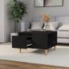 Elegant Black Coffee Table 55x55 cm - Engineered Wood