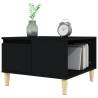 Elegant Black Coffee Table 55x55 cm - Engineered Wood