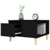 Elegant Black Coffee Table 55x55 cm - Engineered Wood