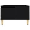 Elegant Black Coffee Table 55x55 cm - Engineered Wood