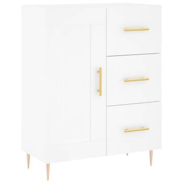 Stylish Highboard White 69.5x34x180 cm - Durable & Elegant