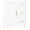 Stylish Highboard White 69.5x34x180 cm - Durable & Elegant