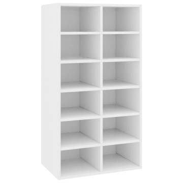 Shoe Rack White 54x34x100.5 cm | Stylish & Durable Storage