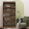 Stylish Brown Oak Book Cabinet & Room Divider - 80x30x166 cm