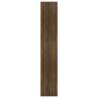 Stylish Brown Oak Book Cabinet & Room Divider - 80x30x166 cm