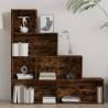 Book Cabinet Smoked Oak 155x24x160 cm | Stylish Storage Solution