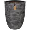 Capi Vase Nature Rib Elegant Low 46x58 cm Anthracite KOFZ783 Colour anthracite Size 46 x 58 cm Quantity in Package 1 