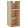 Stylish Highboard Sonoma Oak - 34.5x34x180 cm | Hipo Market