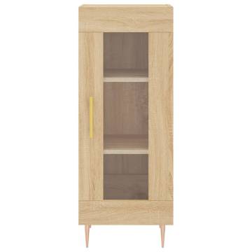 Stylish Highboard Sonoma Oak - 34.5x34x180 cm | Hipo Market