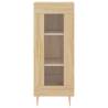 Stylish Highboard Sonoma Oak - 34.5x34x180 cm | Hipo Market