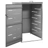 Durable Stainless Steel Wheelie Bin Shed | 69x77.5x112.5 cm