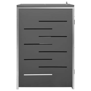 Durable Stainless Steel Wheelie Bin Shed | 69x77.5x112.5 cm