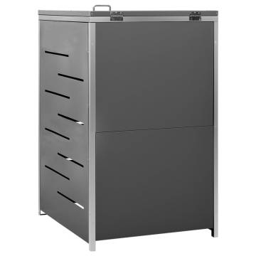 Durable Stainless Steel Wheelie Bin Shed | 69x77.5x112.5 cm