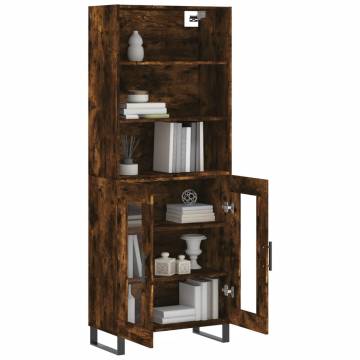 Highboard Smoked Oak - Elegant Storage Solution | HipoMarket