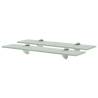 Floating Shelves 2 pcs Glass 50x10 cm 8 mm Colour white Size 50 x 10 cm Quantity in Package 2 Number of Pieces 1 