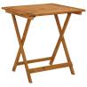 Folding Garden Table 70x70x75 cm Solid Acacia Wood Size 70 x 70 x 75 cm Quantity in Package 1 