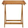 Folding Garden Table - Solid Acacia Wood | HipoMarket