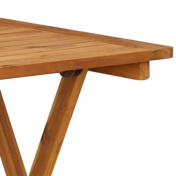 Folding Garden Table - Solid Acacia Wood | HipoMarket