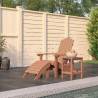 Garden Adirondack Chair with Footstool & Table HDPE Brown Colour brown Quantity in Package 1 Model armchair + footrest + table 