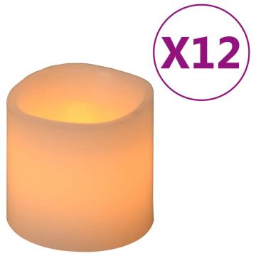 Electric LED Candles 12pcs Warm White - Safe & Elegant Ambiance