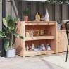 Outdoor Kitchen Cabinet 106x55x92 cm Solid Wood Pine Colour natural pine Size 106 x 55 x 92 cm Quantity in Package 1 Model 2 shelves 