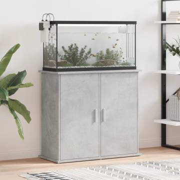 Aquarium Stand Concrete Grey - Stylish & Durable | HipoMarket